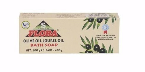 Flora Zeytinyağlı Defneli Banyo Sabunu 2x200 Gr resmi