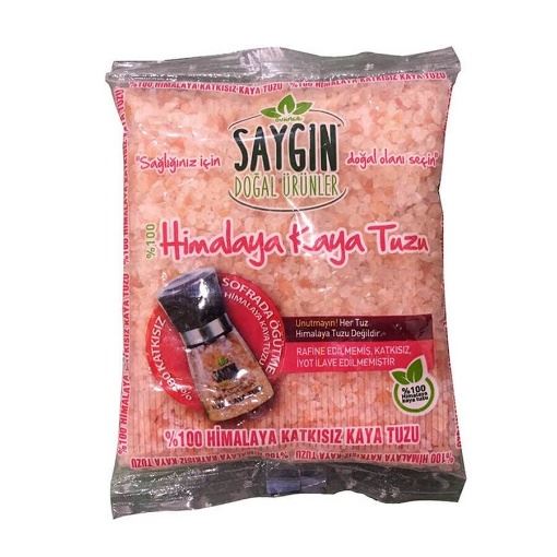 Saygın Himalaya Kaya Tuzu Sofrada Öğütme Poşet 500 Gr resmi