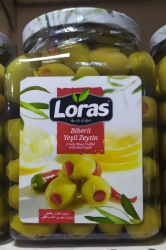 Loras Biberli Yeşil Zeytin 900 Gr resmi