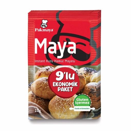 [Paket] Pakmaya Instant Kuru Maya 9lu Ekonomik Paket 90 Gr resmi