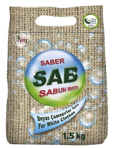 SAB Çamaşır Tozu Beyazlar 1.5 Kg resmi