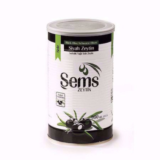 Şems Yağlı Sele Siyah Zeytin L 900 Gr resmi