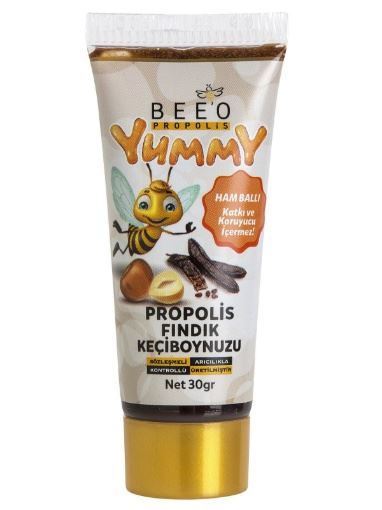 Beeo Yummy Propolis Fındık Keçiboynuzu 30 Gr resmi