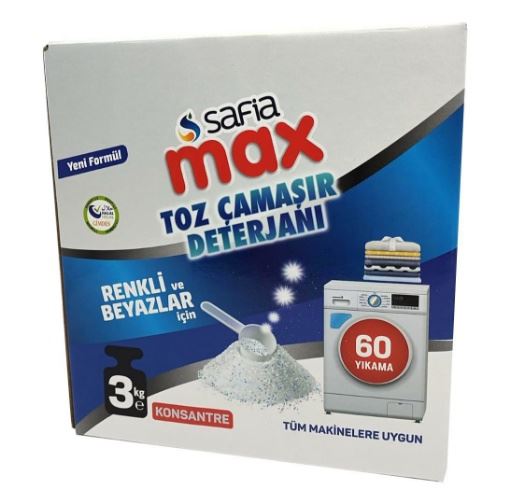 Safia Max Toz Çamaşır Makinesi Deterjanı 3 Kg resmi