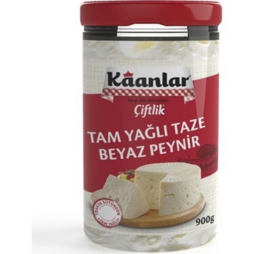 Kaanlar Tam Yağlı Taze Beyaz Peynir 900 Gr resmi