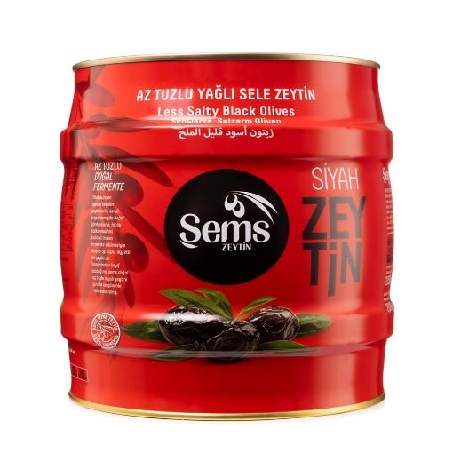 Şems Yağlı Sele Siyah Zeytin S 2 Kg resmi