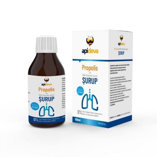 Apideva Bitkisel Propolisli Öksürük Şurubu 100 Ml resmi