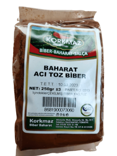 Korkmaz Ömer Acı Toz Biber 250 Gr resmi