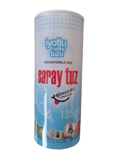 Saray İyotlu Tuz Tuzluklu 125 Gr resmi