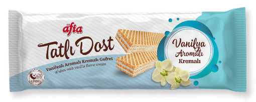 Afia Tatlı Dost Vanilyalı Gofret 140 Gr resmi