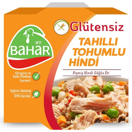 Bahar Hindi Glutensiz Tahıllı Tohumlu Hindi Konserve Göğüs Eti 185 Gr resmi