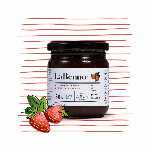 Atiye Laçin Çilek Marmelatı 220 Gr  resmi