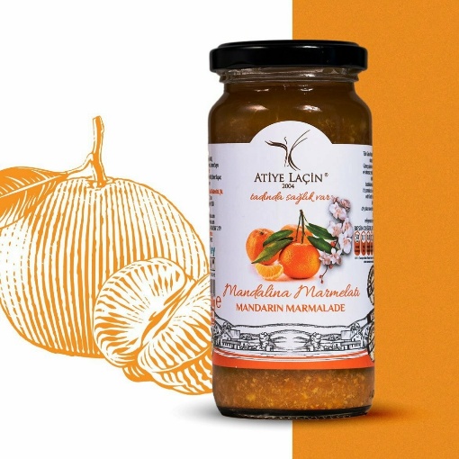 Atiye Laçin Mandalina Marmelatı 250 Gr resmi