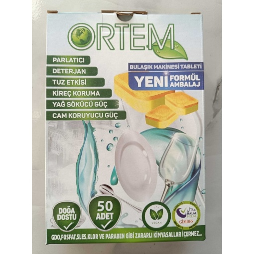 Ortem Bulaşık Makinesi Tableti (50'li Paket)  resmi