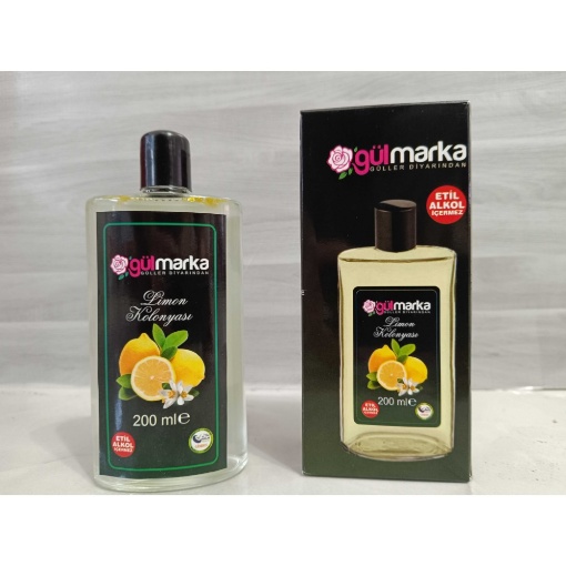 Gülmarka Limon Kolonyası Hediyelik Cam Şişe 200 Ml resmi