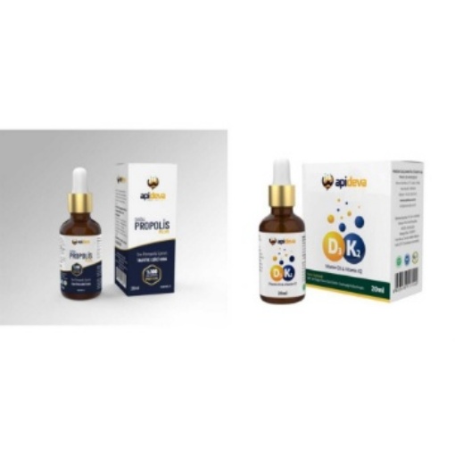 [Kampanya] Apideva D3K2 Vitamini 20 Ml  + Apideva Propolis 20 Ml  resmi