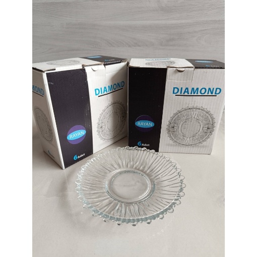 Rayan Diamond Çay Tabak (6'lı Paket) resmi