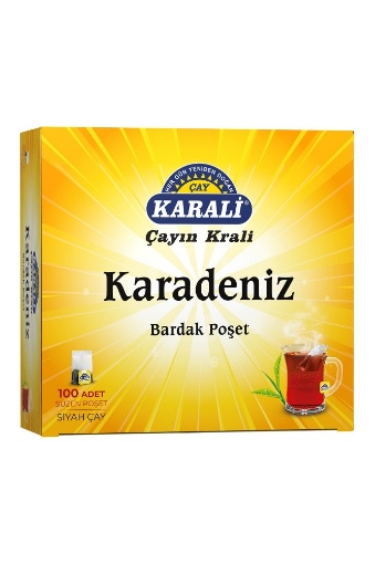 Karali Karadeniz Bardak Poşet Siyah Çay 100 Adet resmi