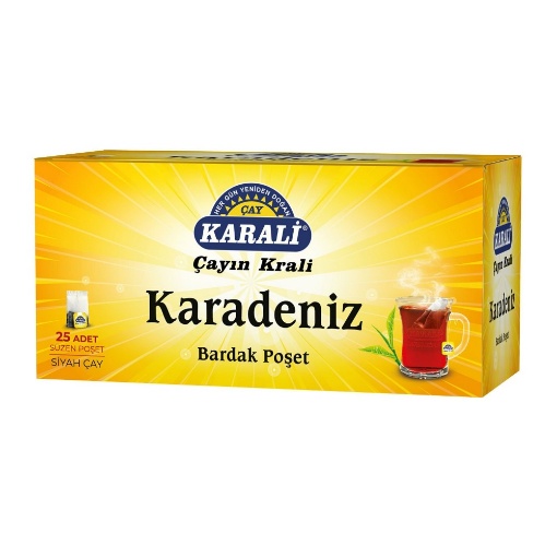 Karali Karadeniz Bardak Poşet Siyah Çay 25 Adet resmi