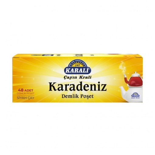 Karali Karadeniz Demlik Poşet Çay (48'li Paket) resmi