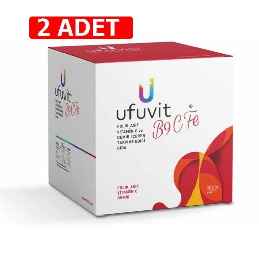 [Kampanya] Ufuvit B9 C Fe 30 Saşe  (2 Adet) resmi