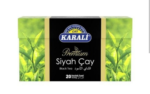 Karali Siyah Çay Bardak Poşet Çay (20'li Paket) resmi