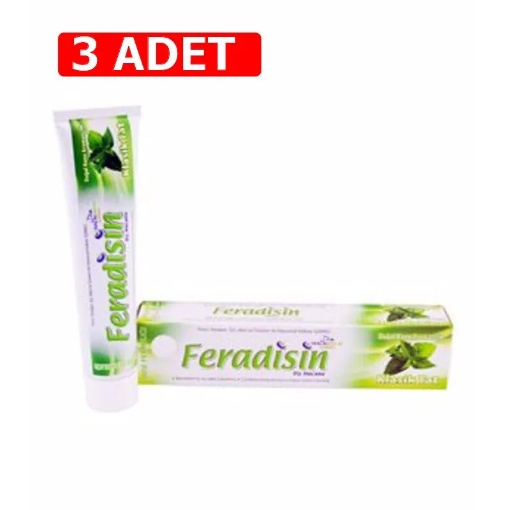 [Kampanya] Feradisin Diş Macunu Nane Ferahlığı 75 Ml  (3 Adet) resmi