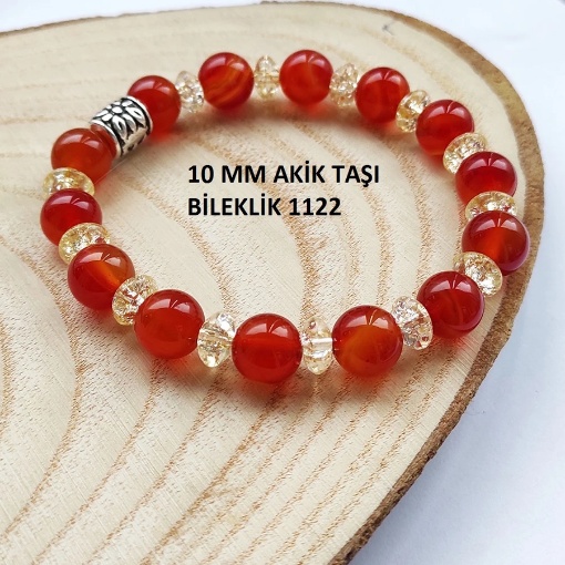 Hm 10 Mm Akik Taşı Bileklik 1122 resmi