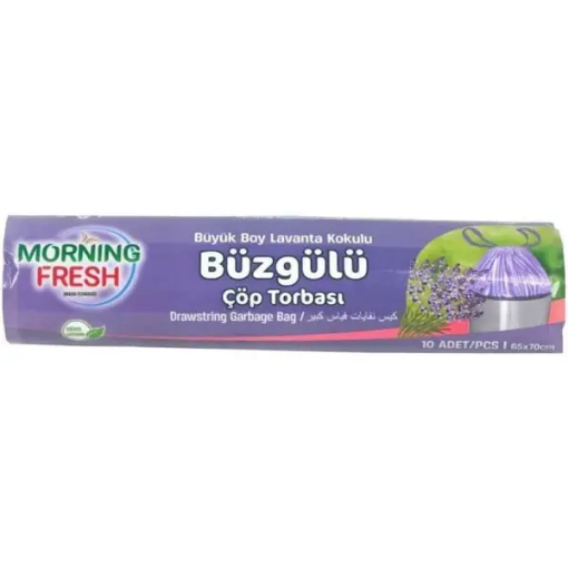 Büzgülü Orta Boy Lavanta Kokulu Çöp Poşeti (10'lu Paket) resmi