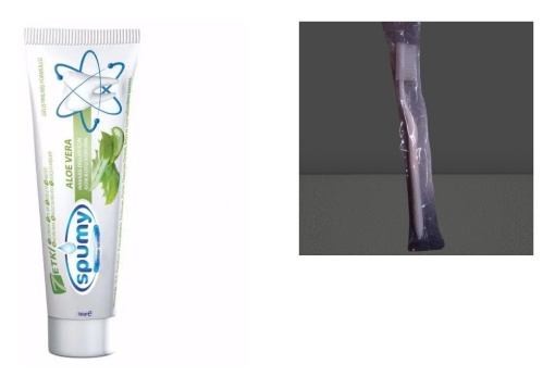 [Kampanya] Spumy Diş Macunu Aloe Vera 100 Gr  + Spumy Tekli Diş Fırçası (Orta Sert) Kapaklı resmi