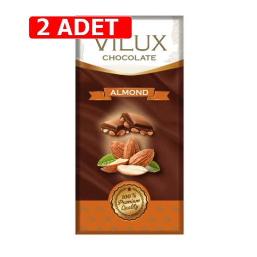 [Kampanya] Milat Vilux Bademli Çikolata 70 Gr  (2 Adet) resmi