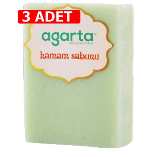 [Kampanya] Agarta Doğal Hamam Sabunu 150 Gr  (3 Adet) resmi