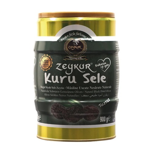 Zeykur Sele Zeytini Tuzsuz Teneke 900 Gr resmi