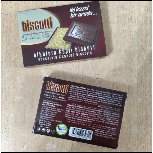 Biscotti Çikolata Kaplı Bisküvi 16 Gr resmi