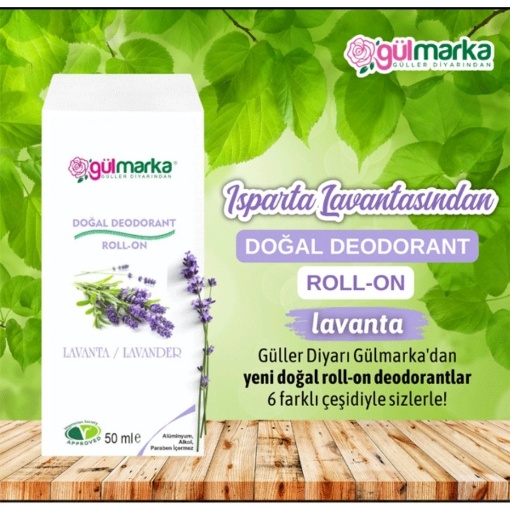 Gülmarka Doğal Deodorant Roll-On Lavanta 50 Gr resmi