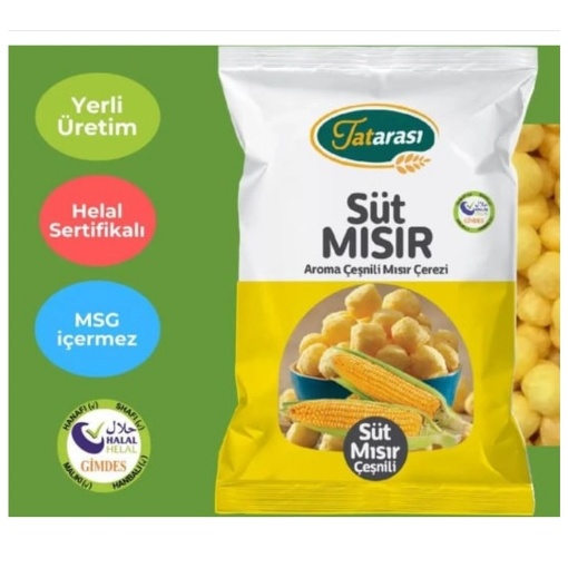 Tatarası Süt Mısır Çeşnili Mısır Cipsi 50 Gr resmi