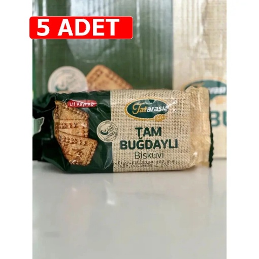 [Kampanya] Tatarası Tam Buğdaylı Bisküvi 100 Gr  (5 Adet) resmi