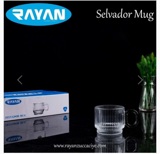 Selvador Kulplu Cam Bardak 160 ml (6'lı Paket) resmi