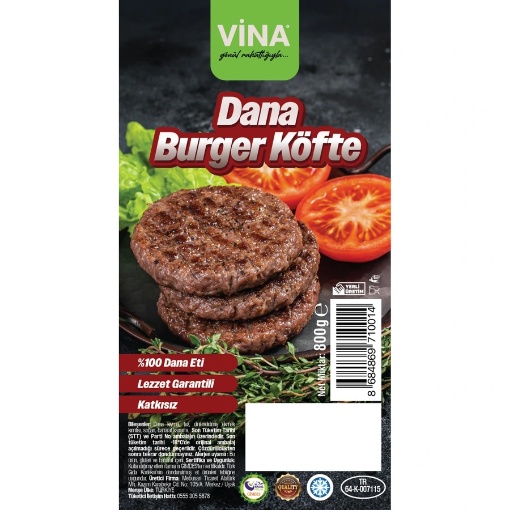 Vina Dana Burger 800 Gr resmi