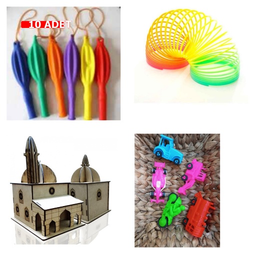 [Kampanya] Moonbeavers Demonte Cami Maketi  + İpli Balon   (10 Adet) + Stres Yayı Renkli Büyük  + Minik 5'li Oyuncak resmi