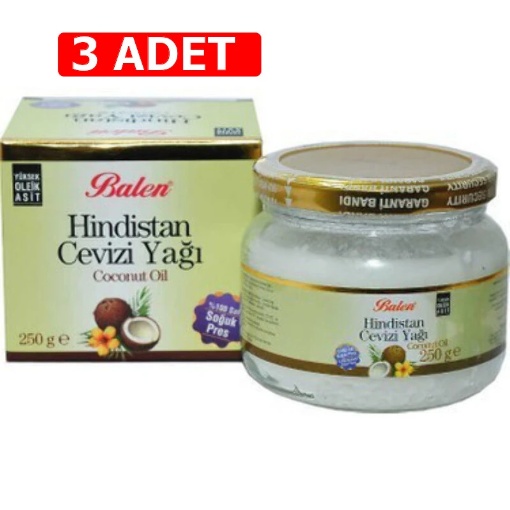 [Kampanya] Balen Hindistan Cevizi Yağı 250 Ml  (3 Adet) resmi