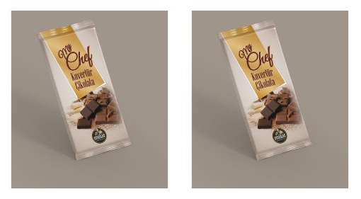 [Kampanya] Milat My Chef Bitter Kuvertür Çikolata 200 Gr  + Milat My Chef Fildişi Kuvertür Çikolata 200 Gr resmi