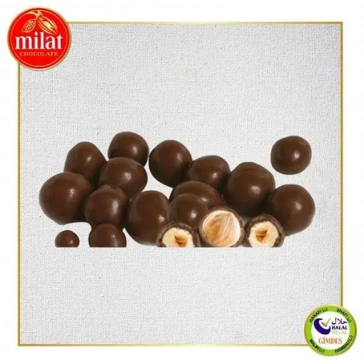 Milat Çikolata Kaplı Sütlü Fındık Draje (Dökme) 100 Gr resmi