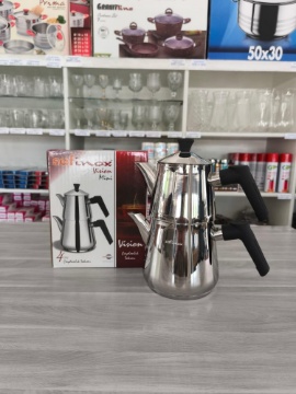 Safinox Vision Mini Boy Çelik Çaydanlık (12 Bardak) için ayrıntıları göster Safinox Vision Mini Boy Çelik Çaydanlık (12 Bardak) resmi