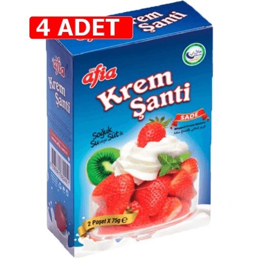 [Kampanya] Afia Krem Şanti Sade 75 Gr (2'li Paket) (4 Adet) resmi