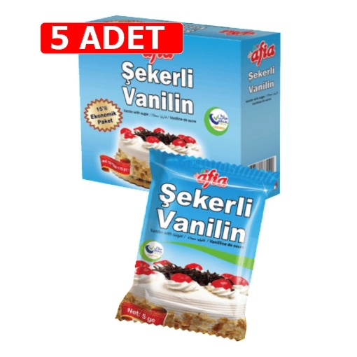 [Kampanya] Afia Şekerli Vanilin 5 Gr (10'lu Paket) (5 Adet) resmi