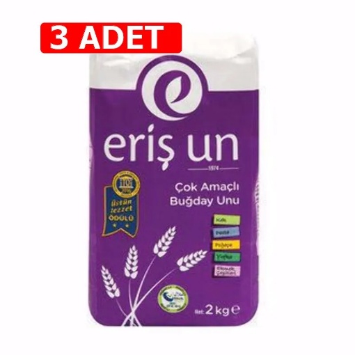 [Kampanya] Eriş Un Çok Amaçlı Un 2 Kg (3 Adet) resmi