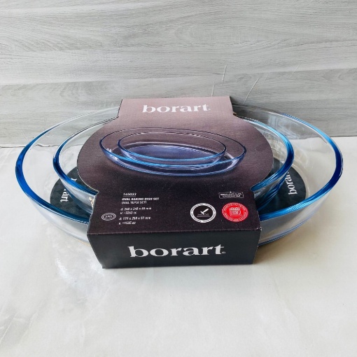 Borart 2'li Oval Borcam Tepsi resmi